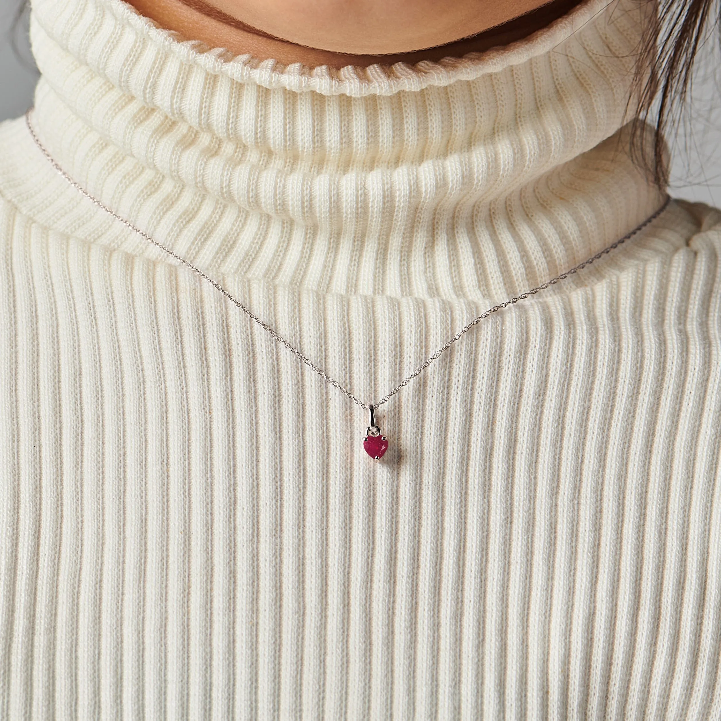 Kids Ruby Pendant - Love