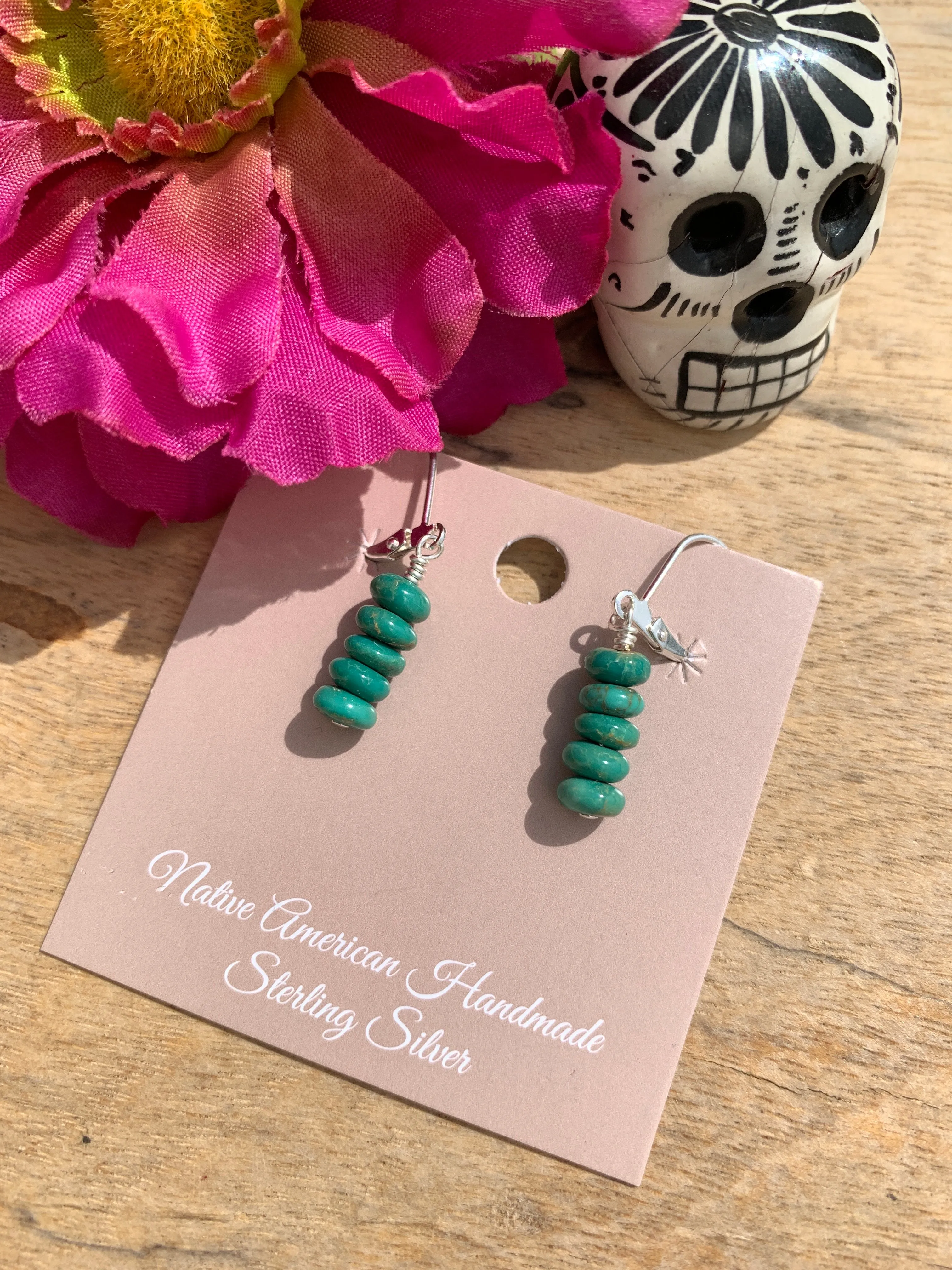 Kingman 5 Stone Drop Earrings