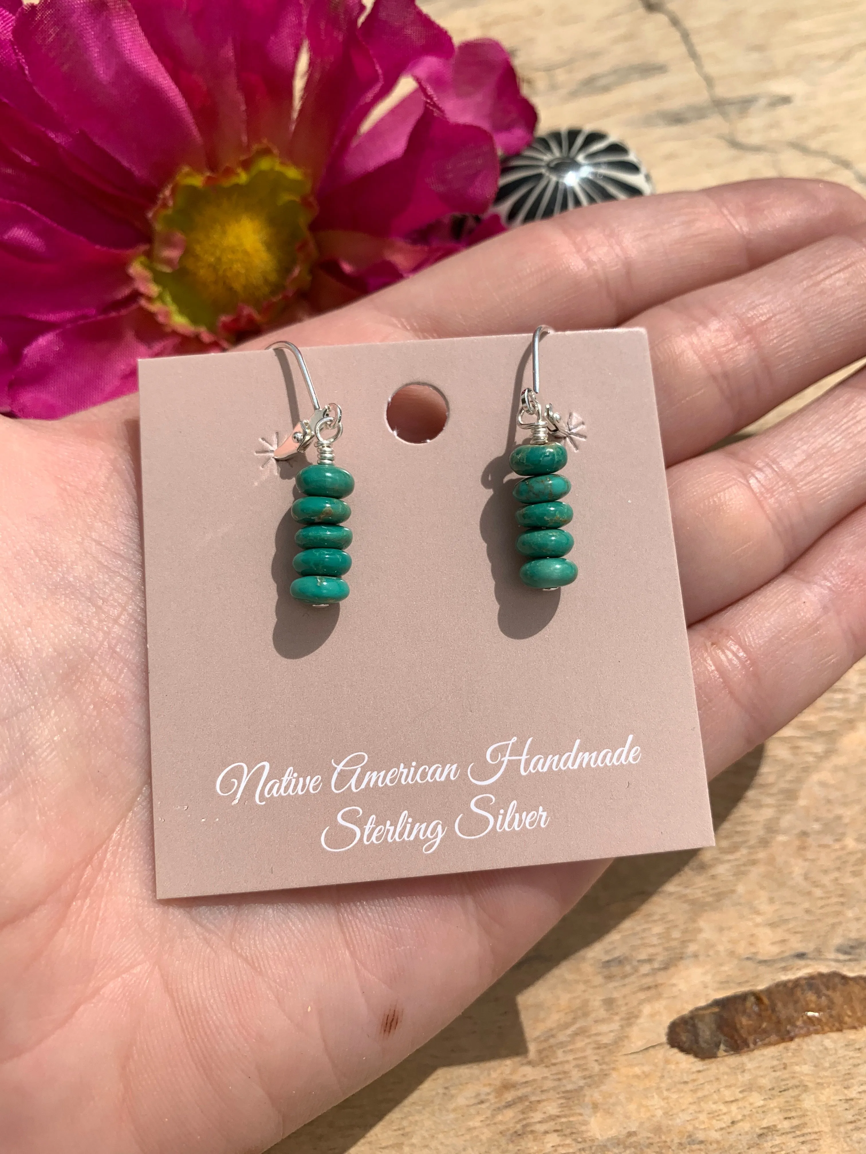 Kingman 5 Stone Drop Earrings