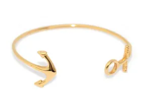 Exclusive Limited-Edition Gold Watch Hill Anchor Bangle Bracelet