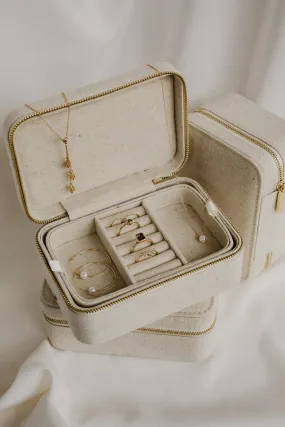 Linen Jewelry Case