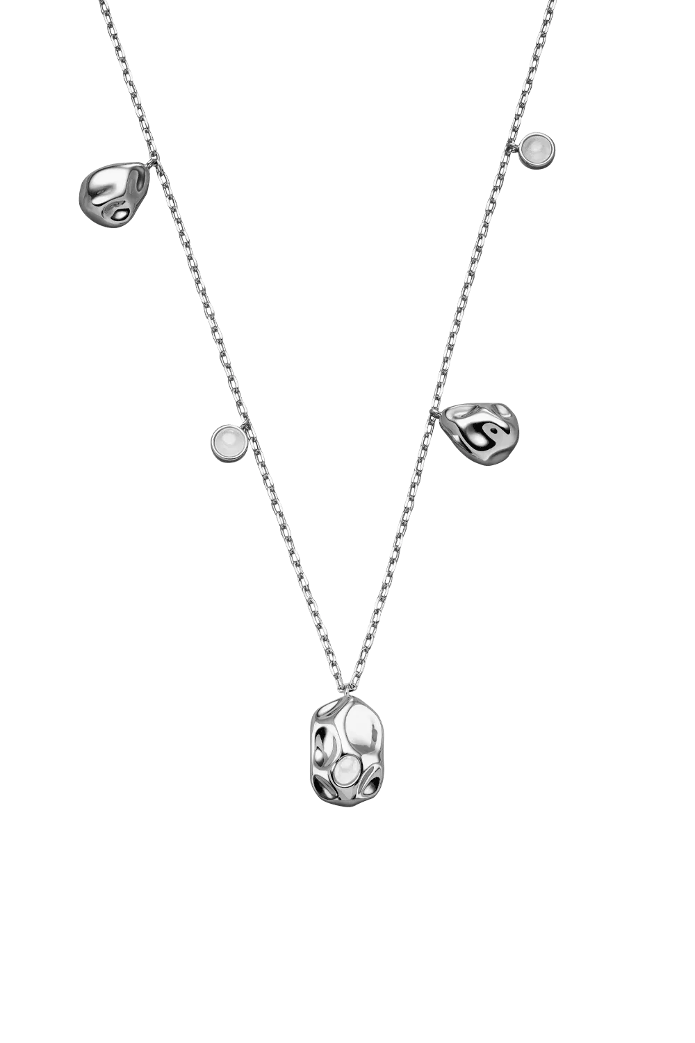 Liquida Drop Necklace Silver