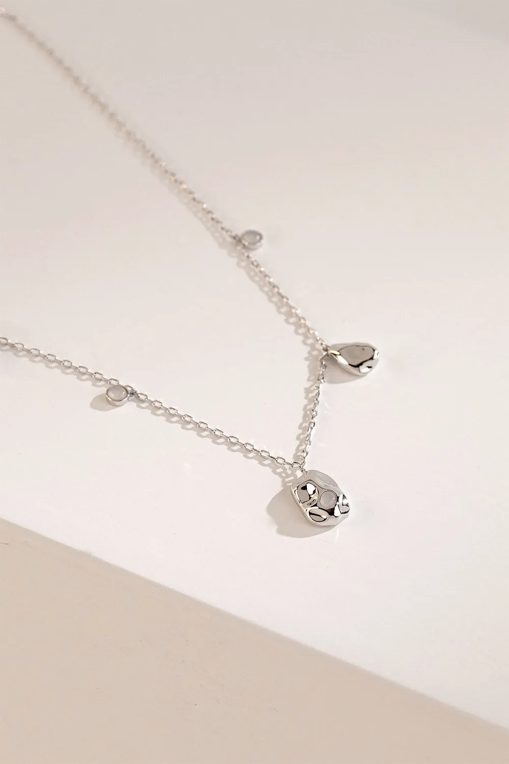 Liquida Drop Necklace Silver