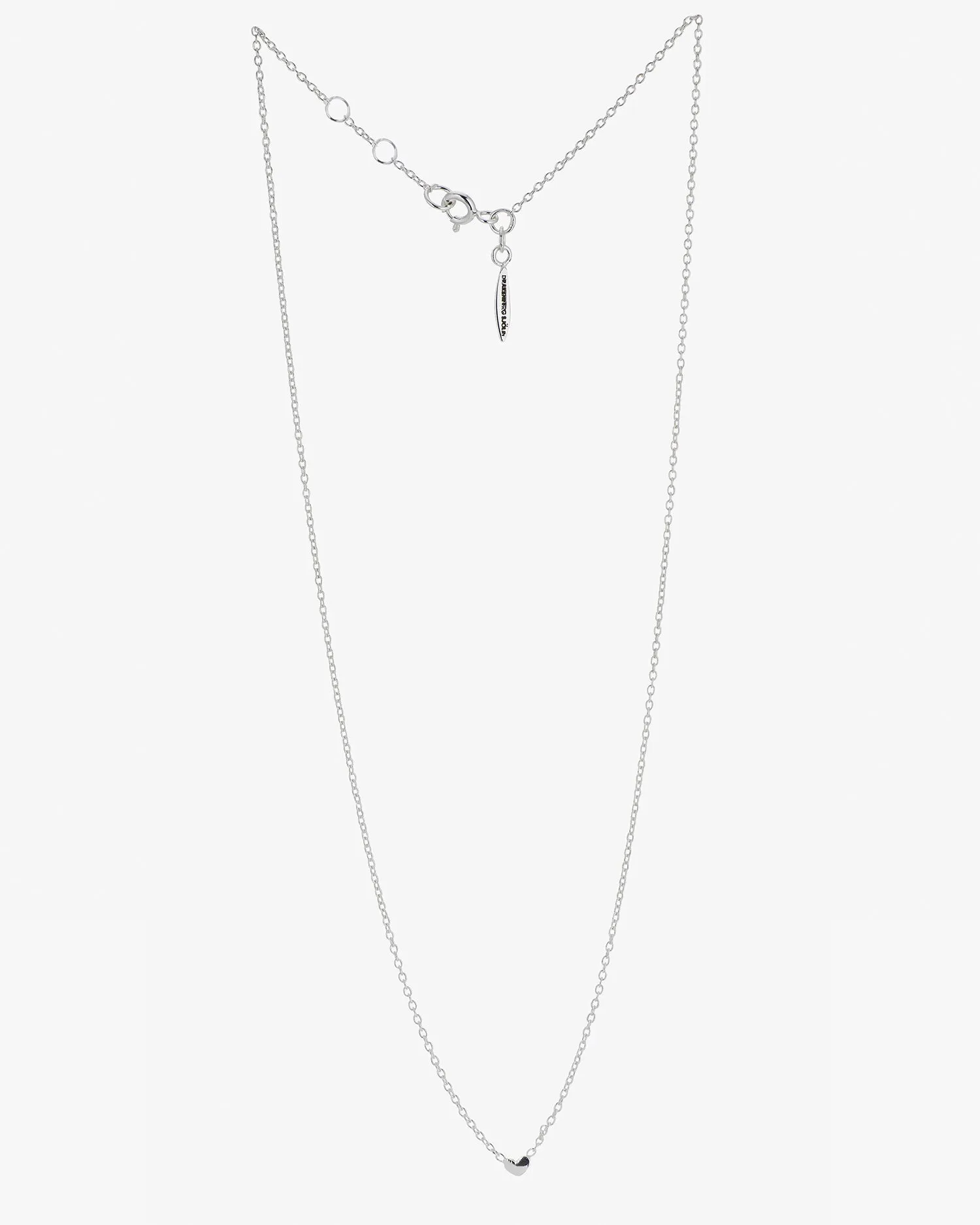 Loving Heart drop necklace silver