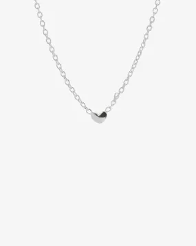 Loving Heart drop necklace silver