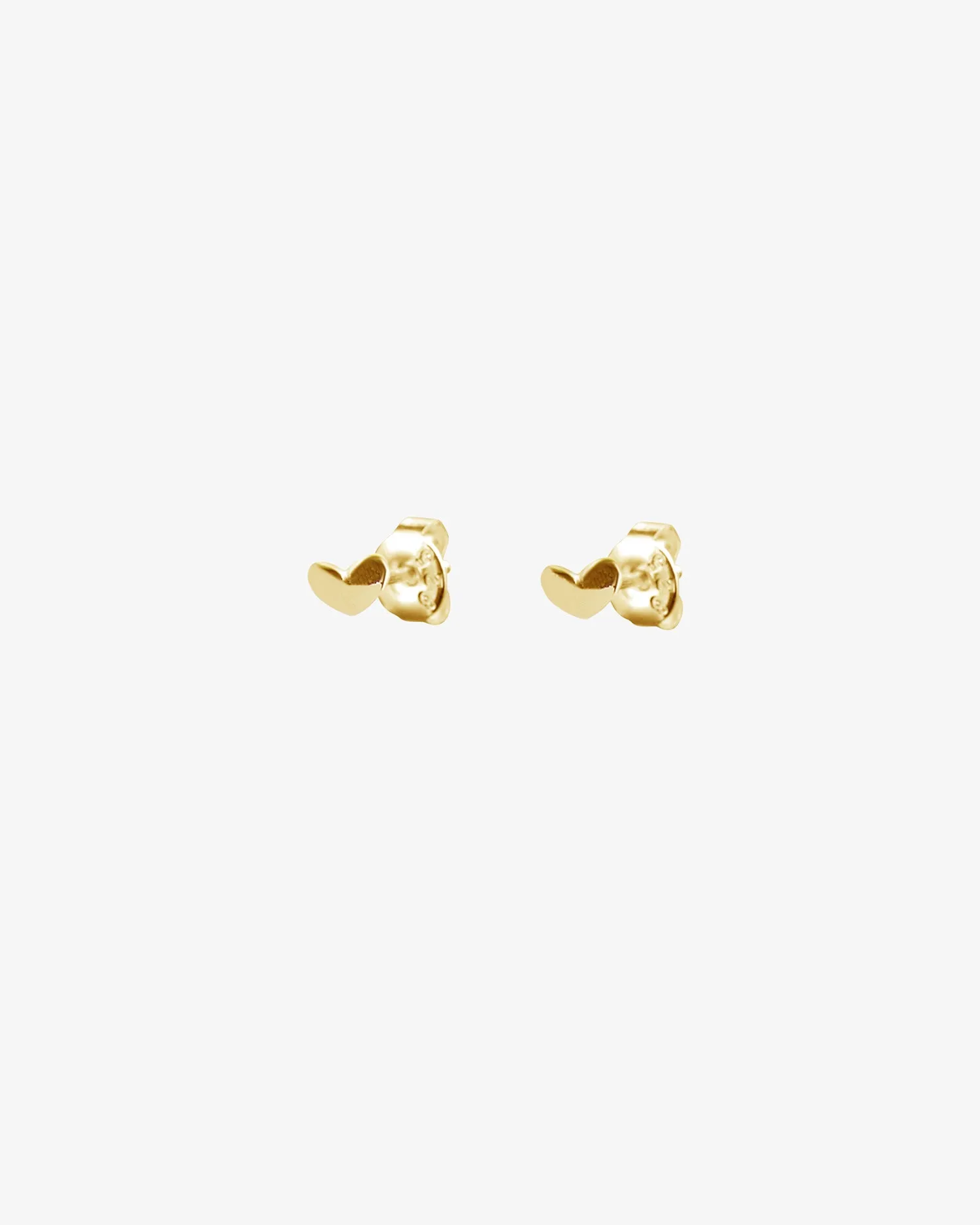 Loving Heart drop studs gold