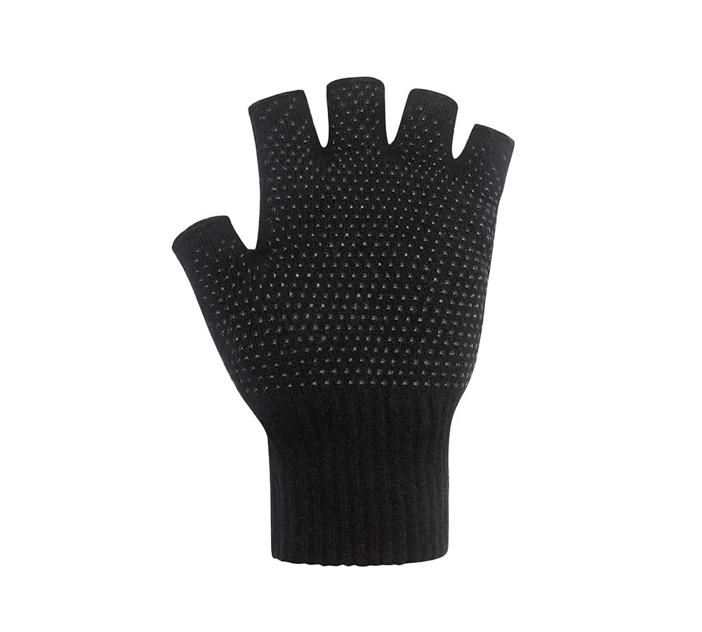 Mens Fingerless Gloves With Non Slip Dots