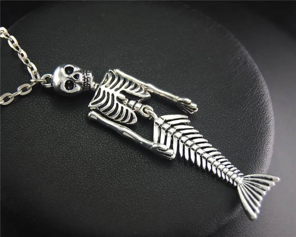 Mermaid Skeleton Necklace