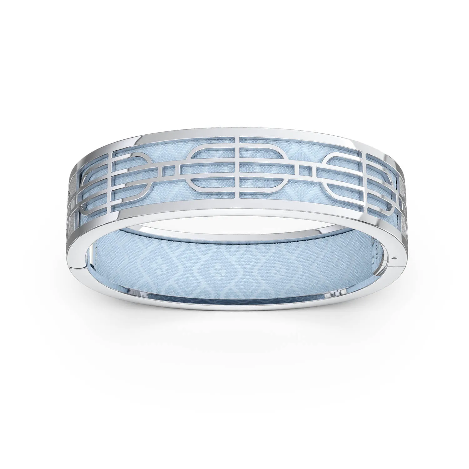 Nanyang Dream Bangle - Mist Blue - Sterling Silver