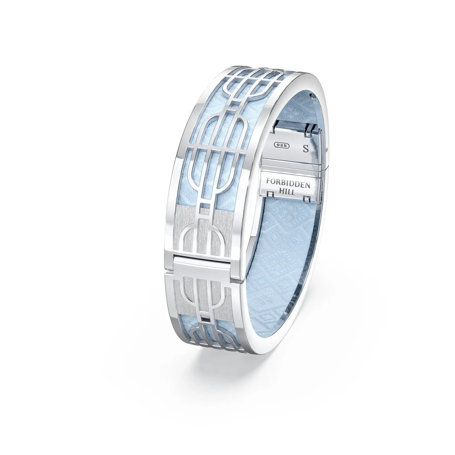 Nanyang Dream Bangle - Mist Blue - Sterling Silver