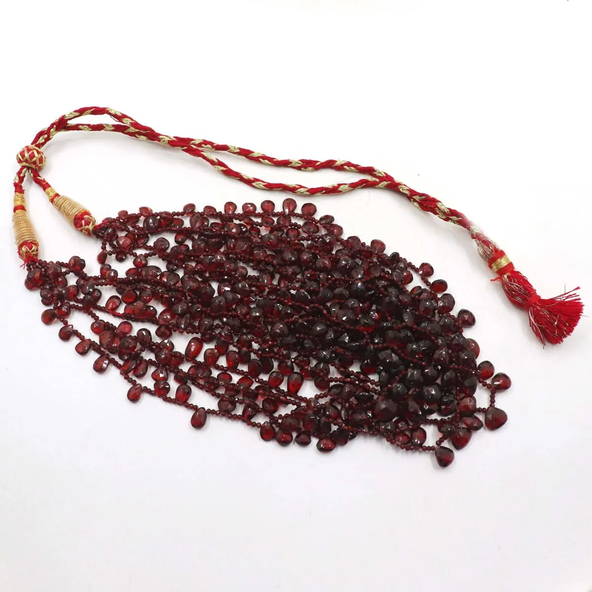 Natural Garnet Necklace Jewelry Design By Surabhi