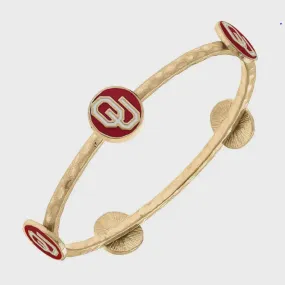 Oklahoma Sooners Enamel Claudia Bangle