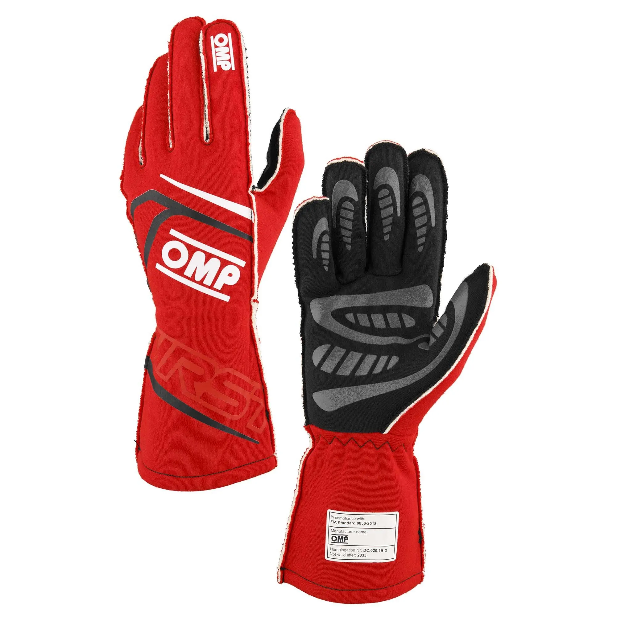 OMP FIRST Racing Gloves FIA