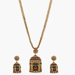 Pavaki Antique Temple Pendant Set