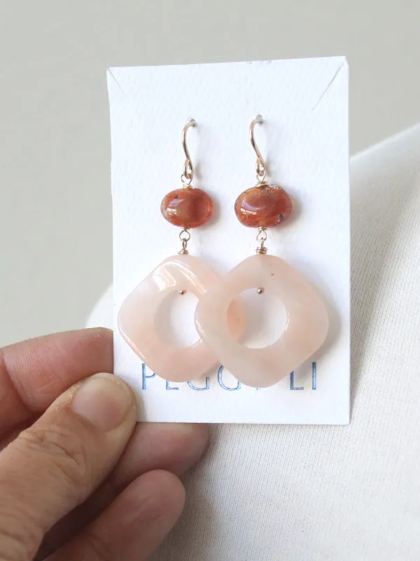 Peachy Sunshine Earrings