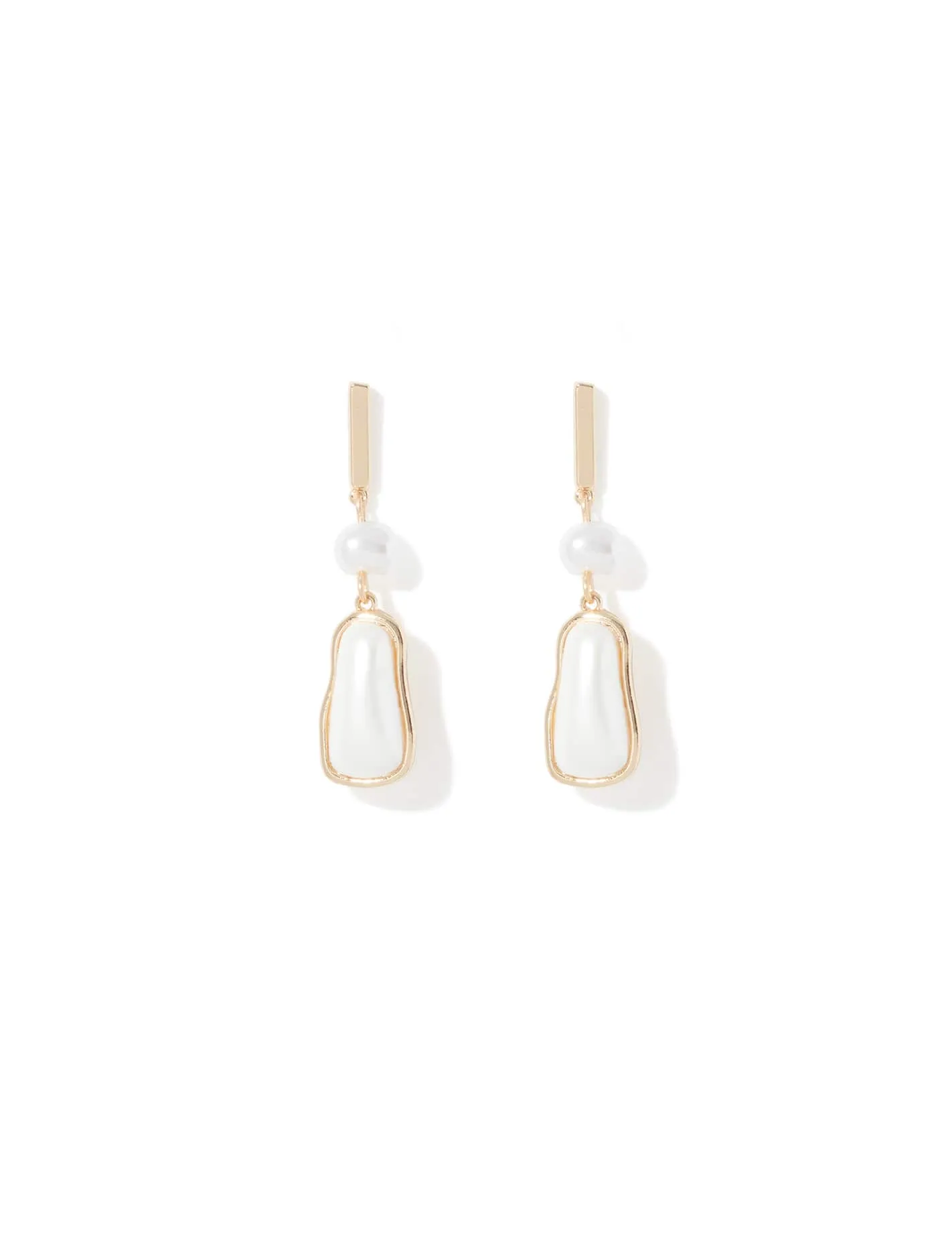 Pen Pearl Drop Earrings