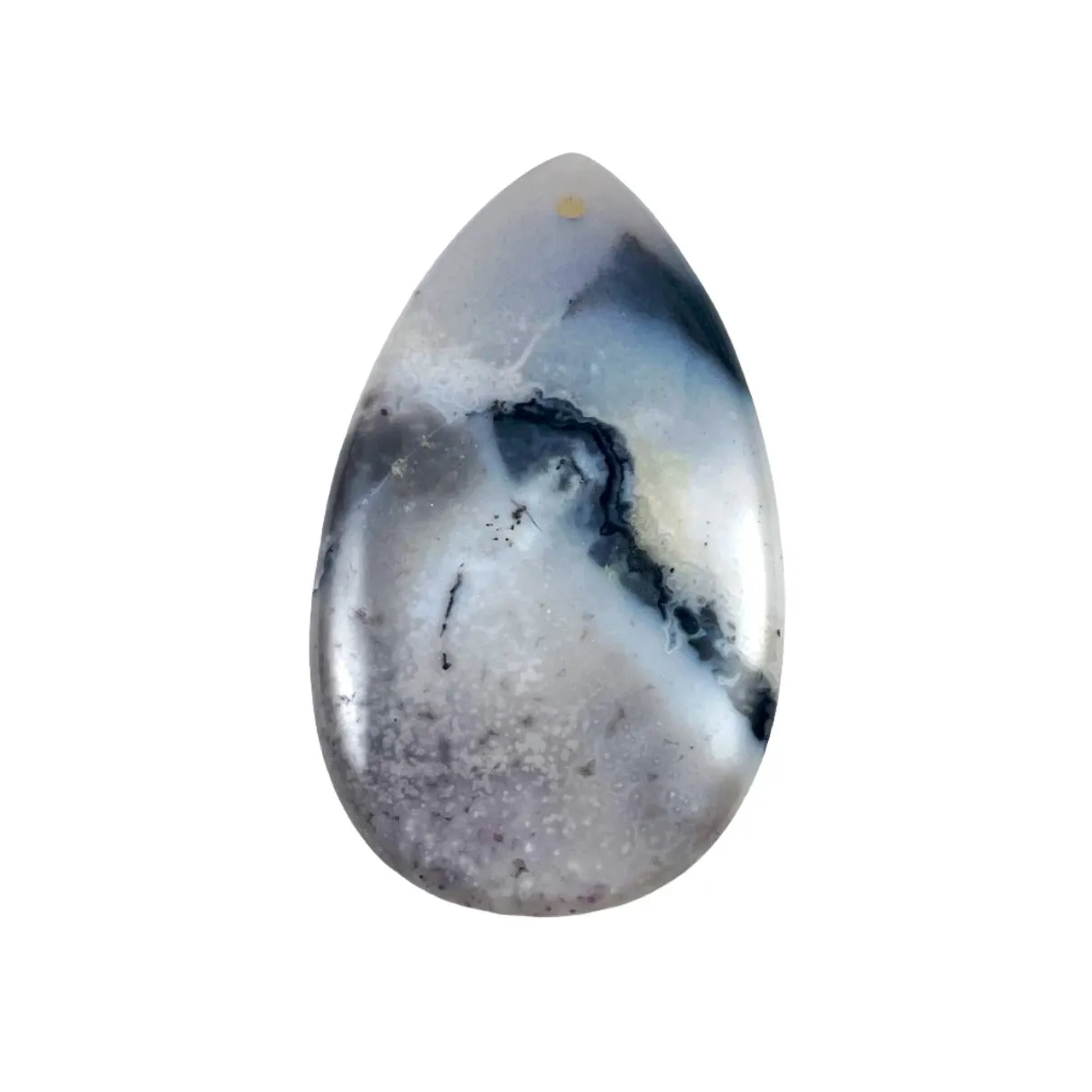 Purple Agate Teardrop Pendant