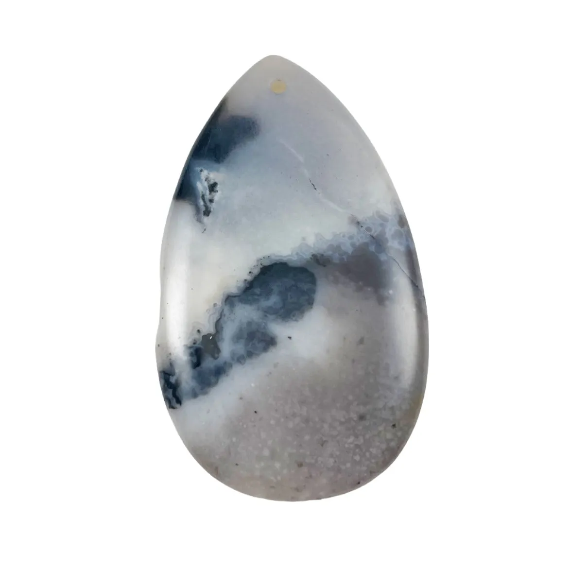 Purple Agate Teardrop Pendant