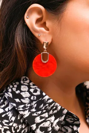 Red Drop Earrings