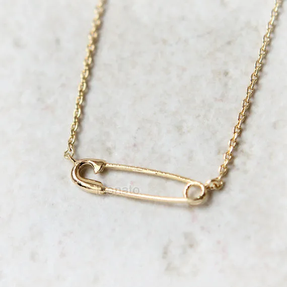 Safety Pin Necklace