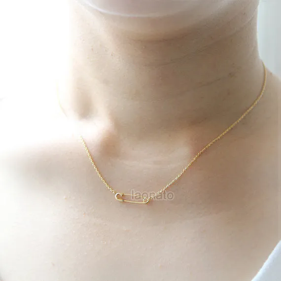 Safety Pin Necklace