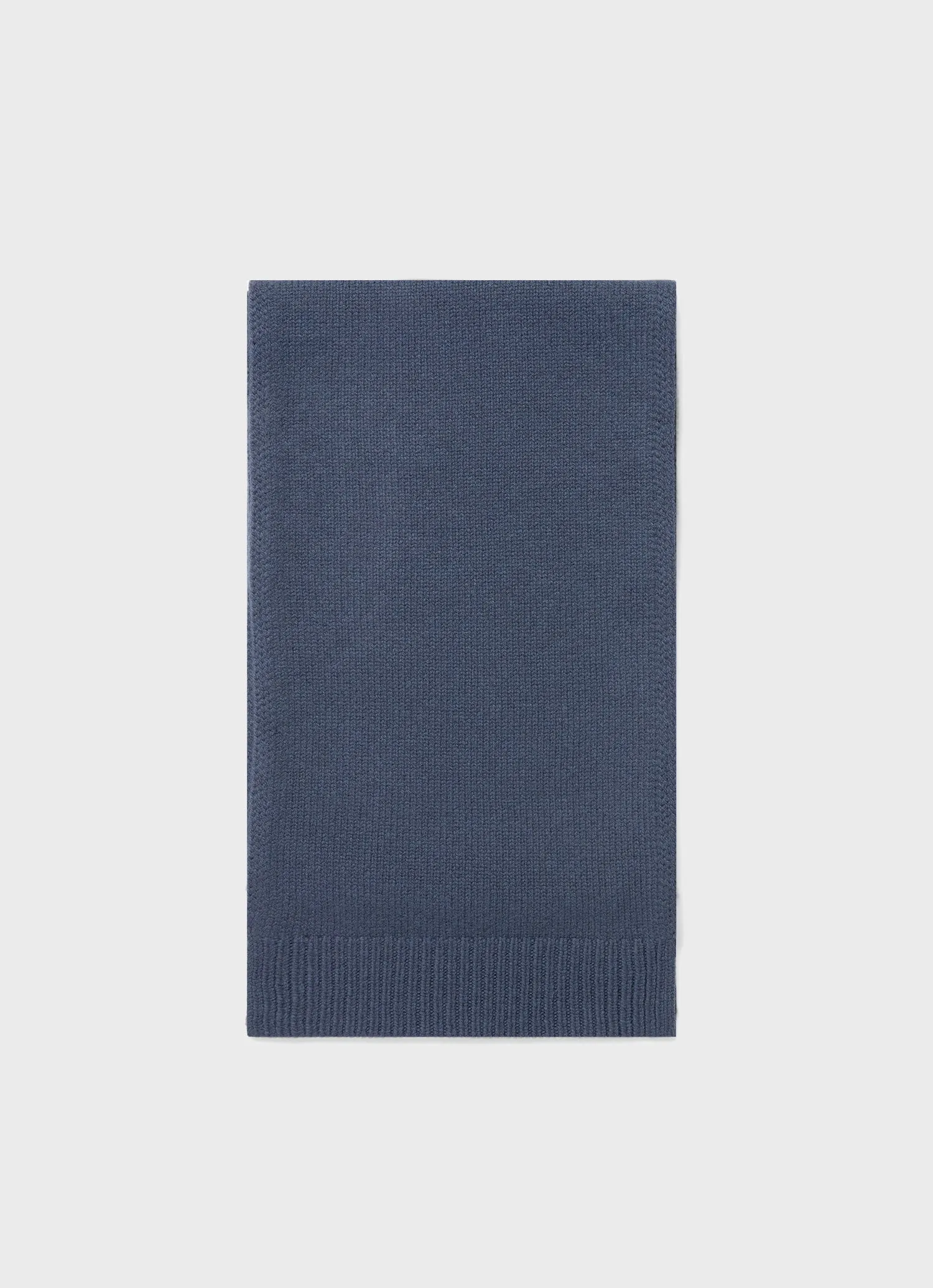 Luxurious Scottish Lambswool Scarf in Slate Blue