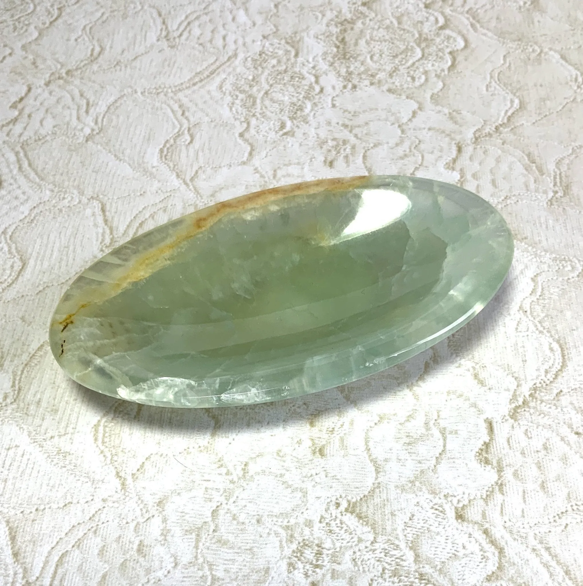 Sea Green Aquatine Onyx Jewelry Dish