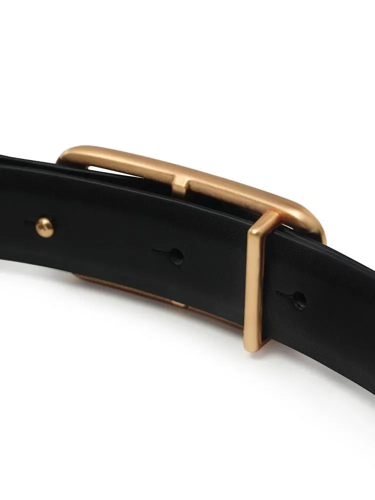 Simple Reversible Leather Belt