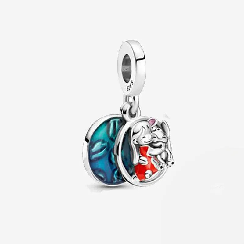 Sterling Silver Classic Cartoon Pandora Charms Fit Jewelry