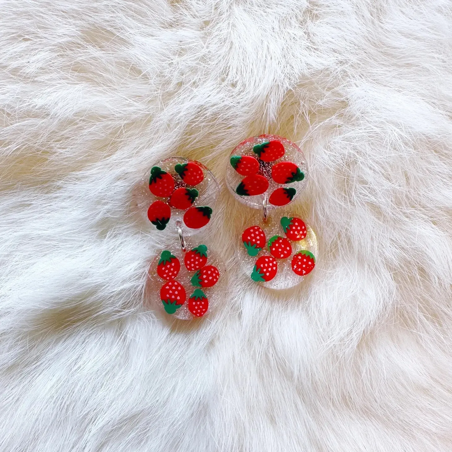 Strawberry Clara Earrings