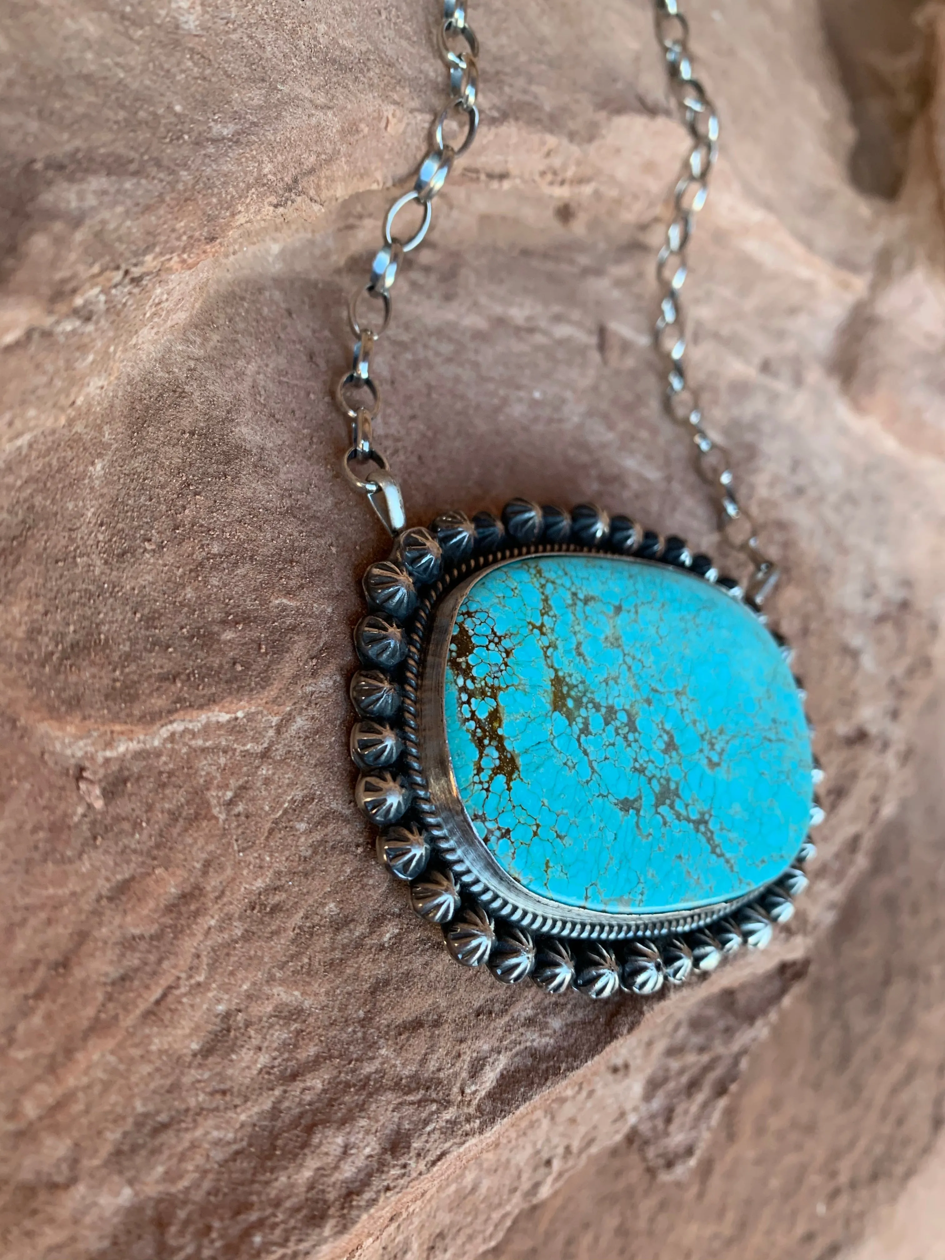 Studded Turquoise necklace