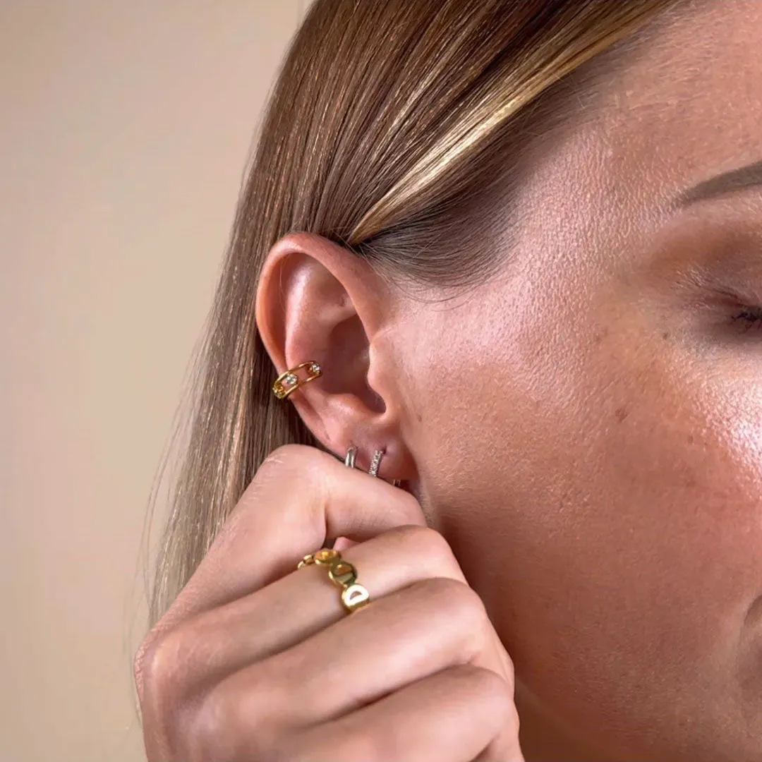 Sunlit Drop Silver Earrings