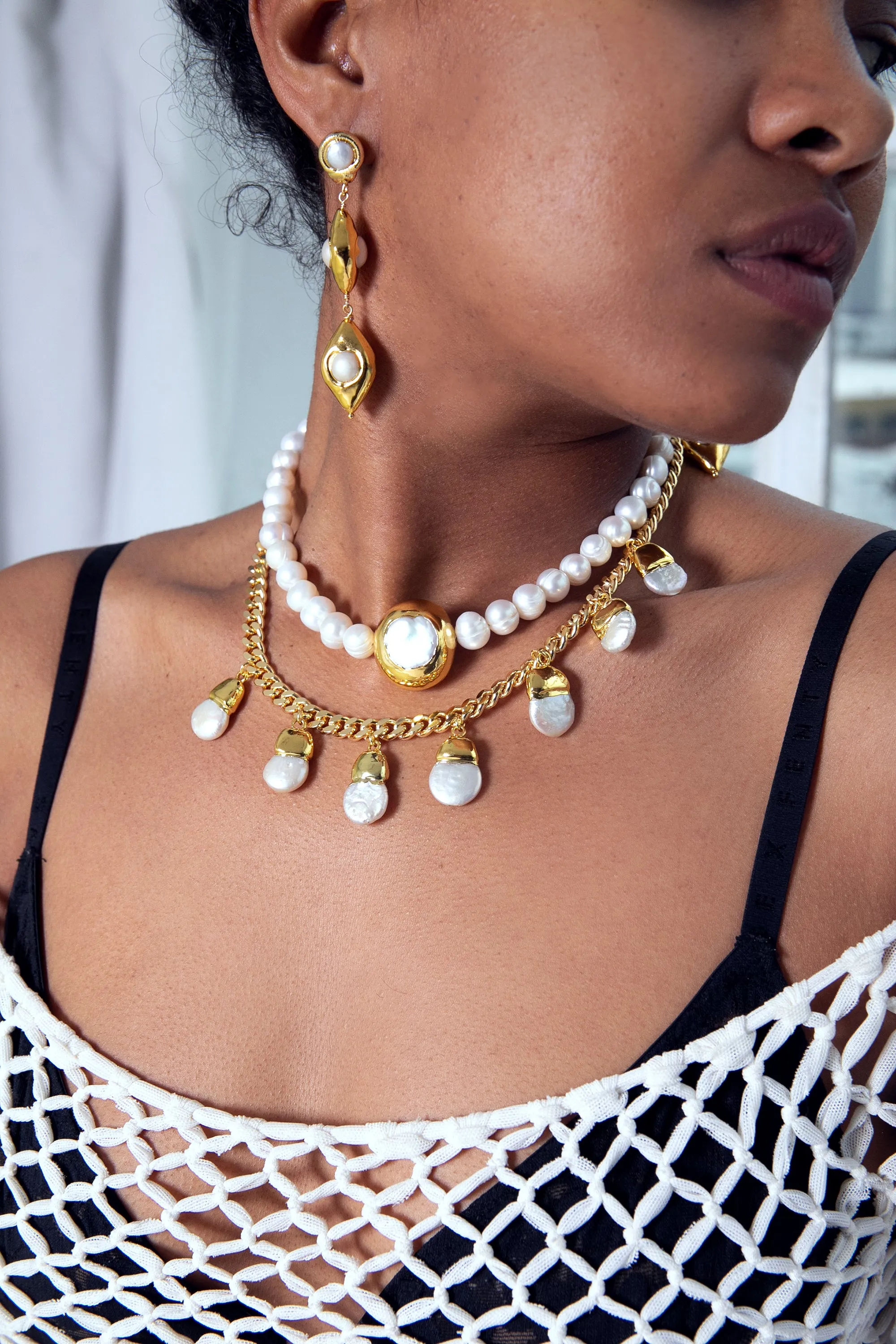 Teardrop Pearl Necklace