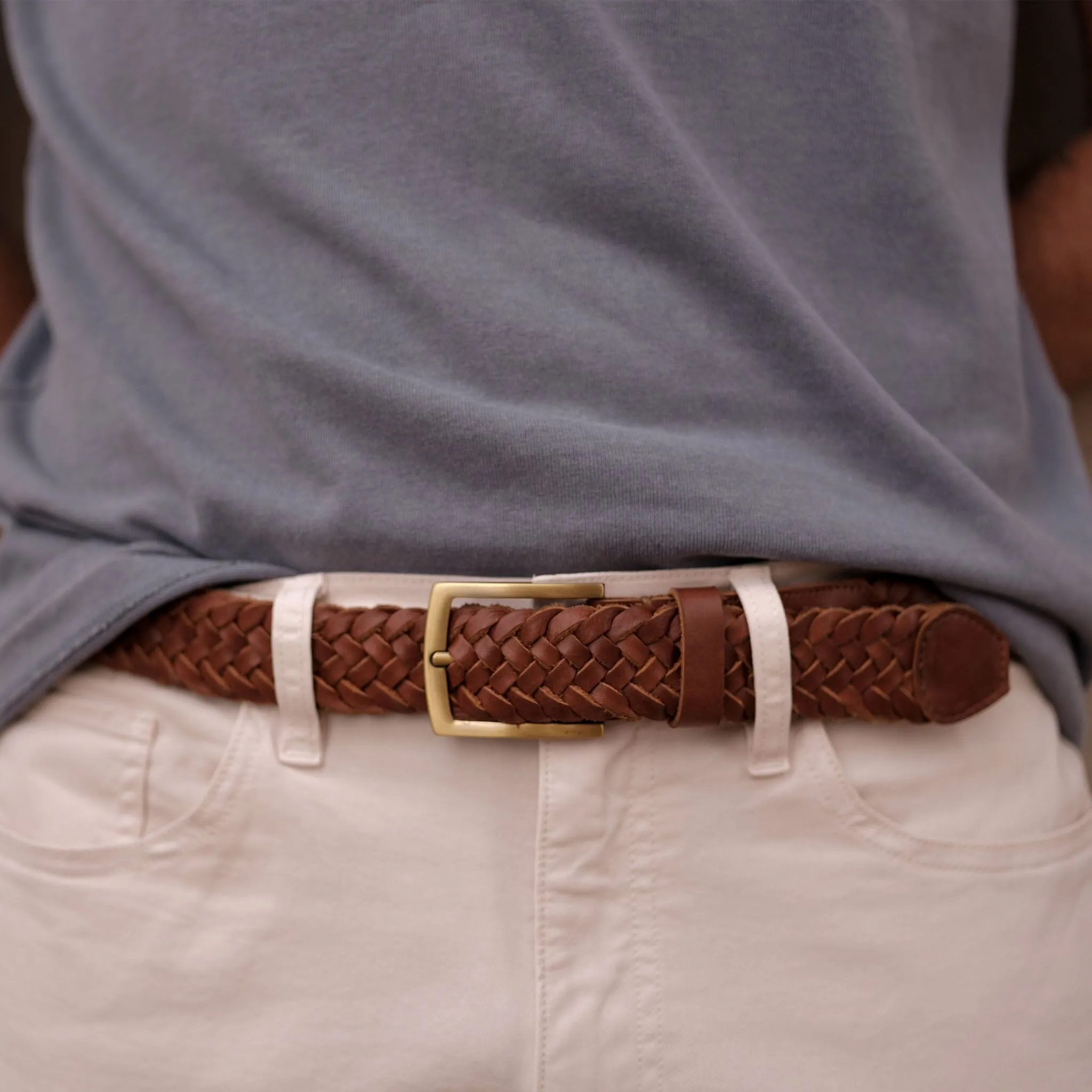 Teyo Woven Belt Brandy