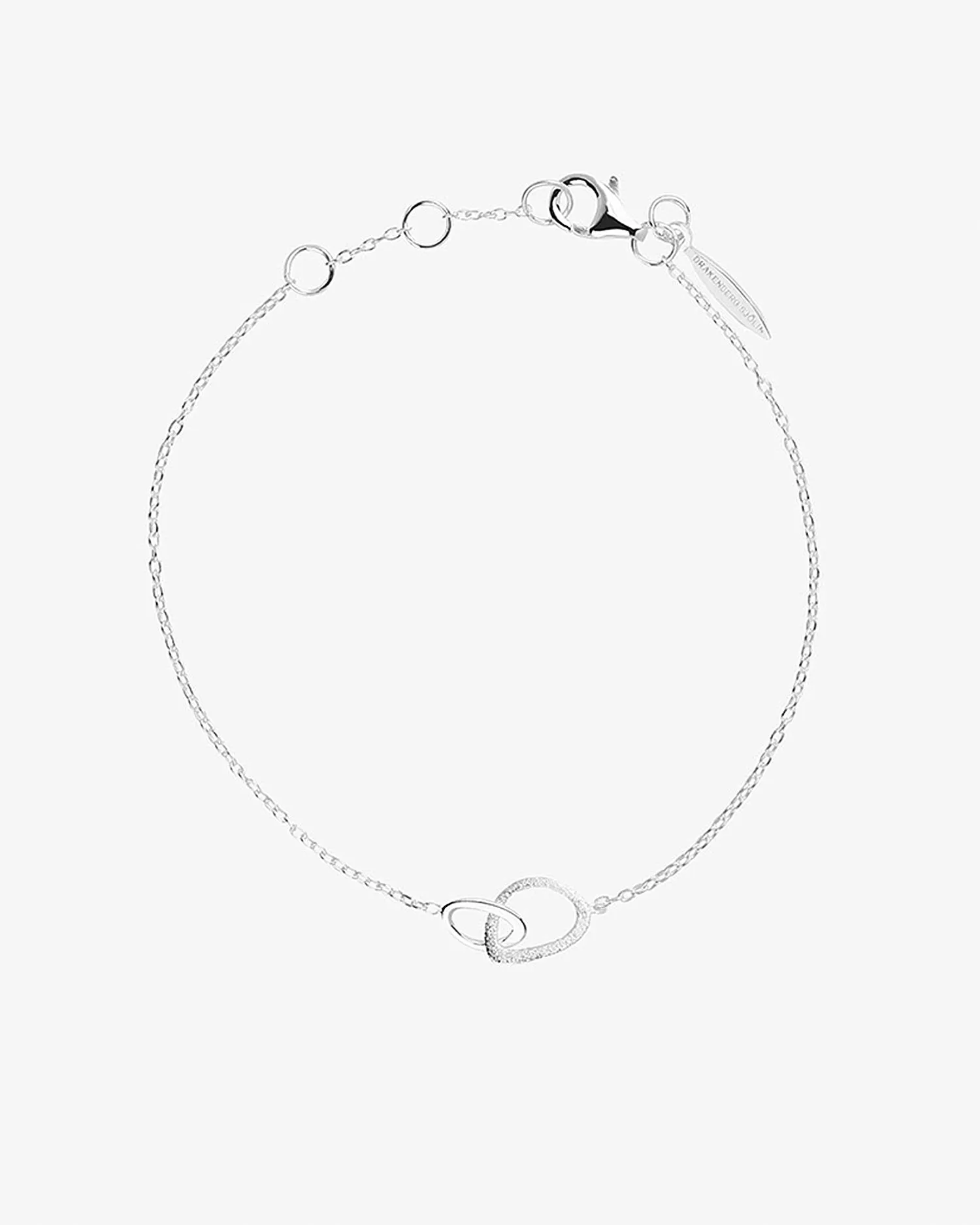 Together drop bracelet silver