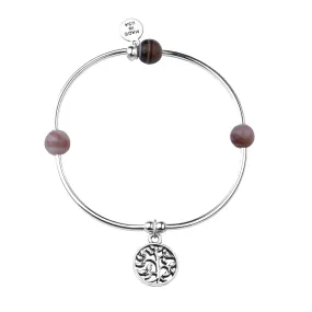 Tree of Life | Soft Bangle Charm Bracelet | Botswana