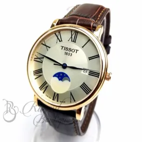 TST leather Watch for Men | Rosegold