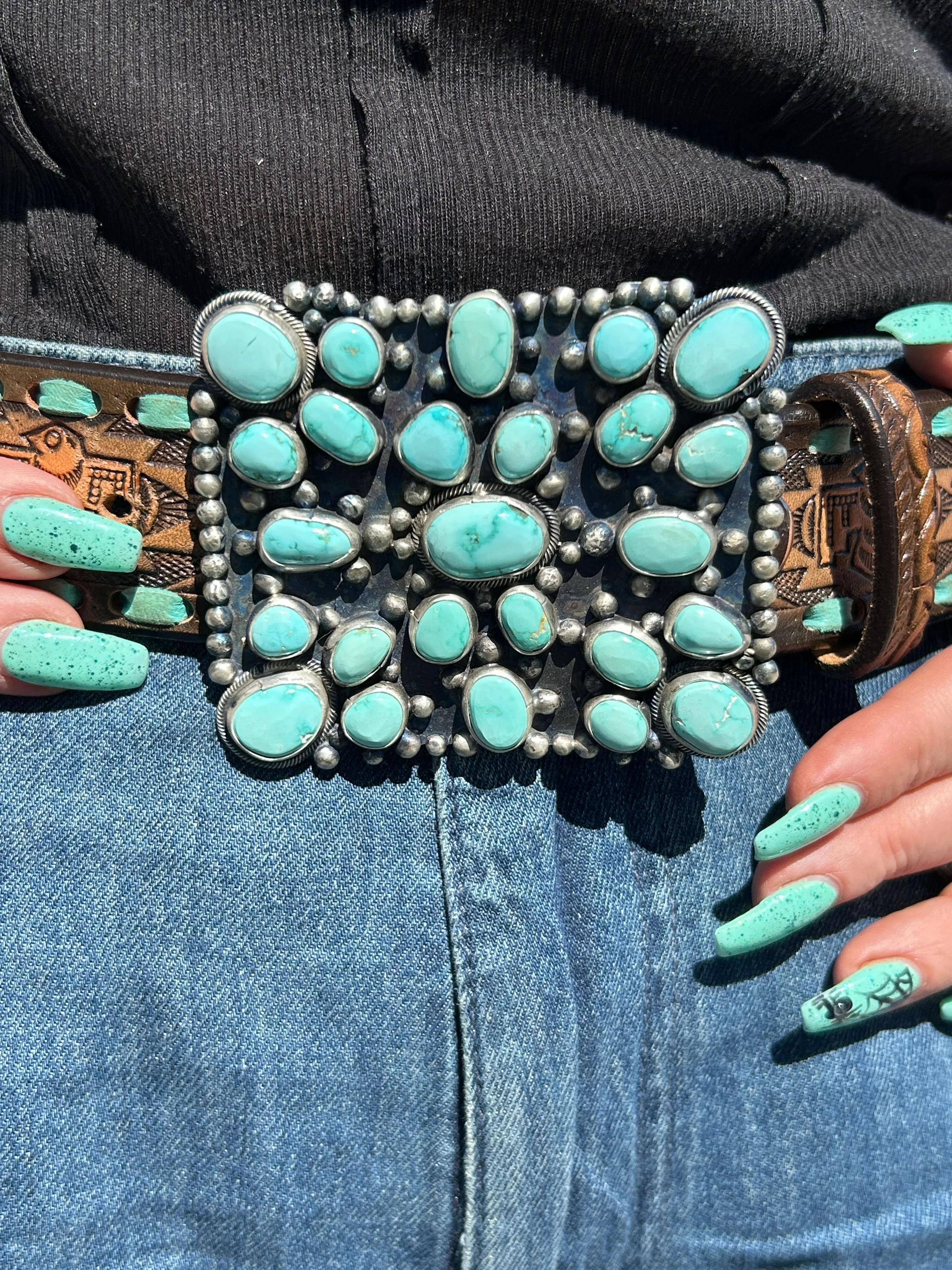 Turquoise Belt Buckle