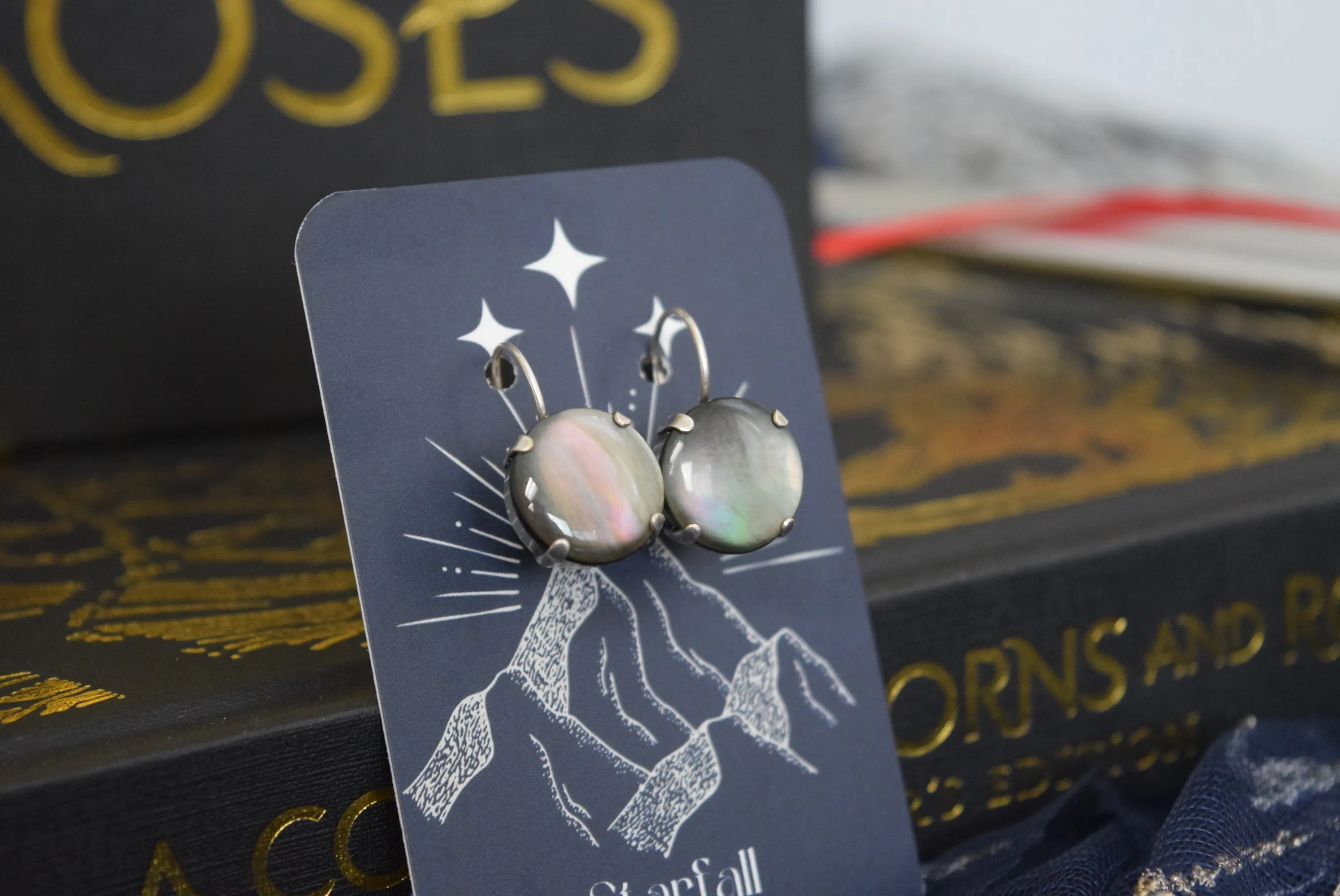 Velaris Earrings - Round - Officially Licensed ACOTAR jewelry