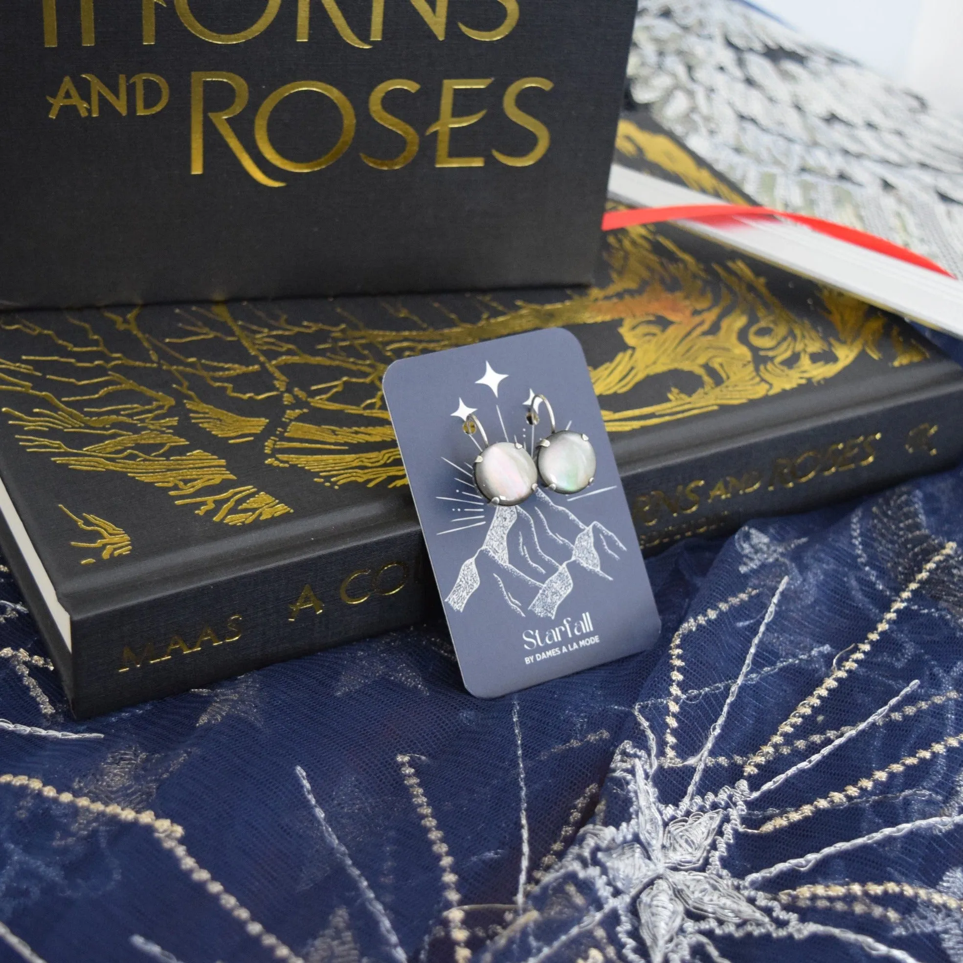 Velaris Earrings - Round - Officially Licensed ACOTAR jewelry