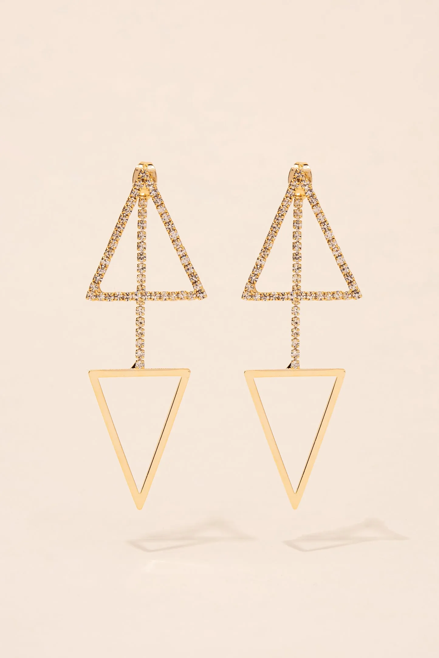 Whitney Triangle Drop Post Earrings