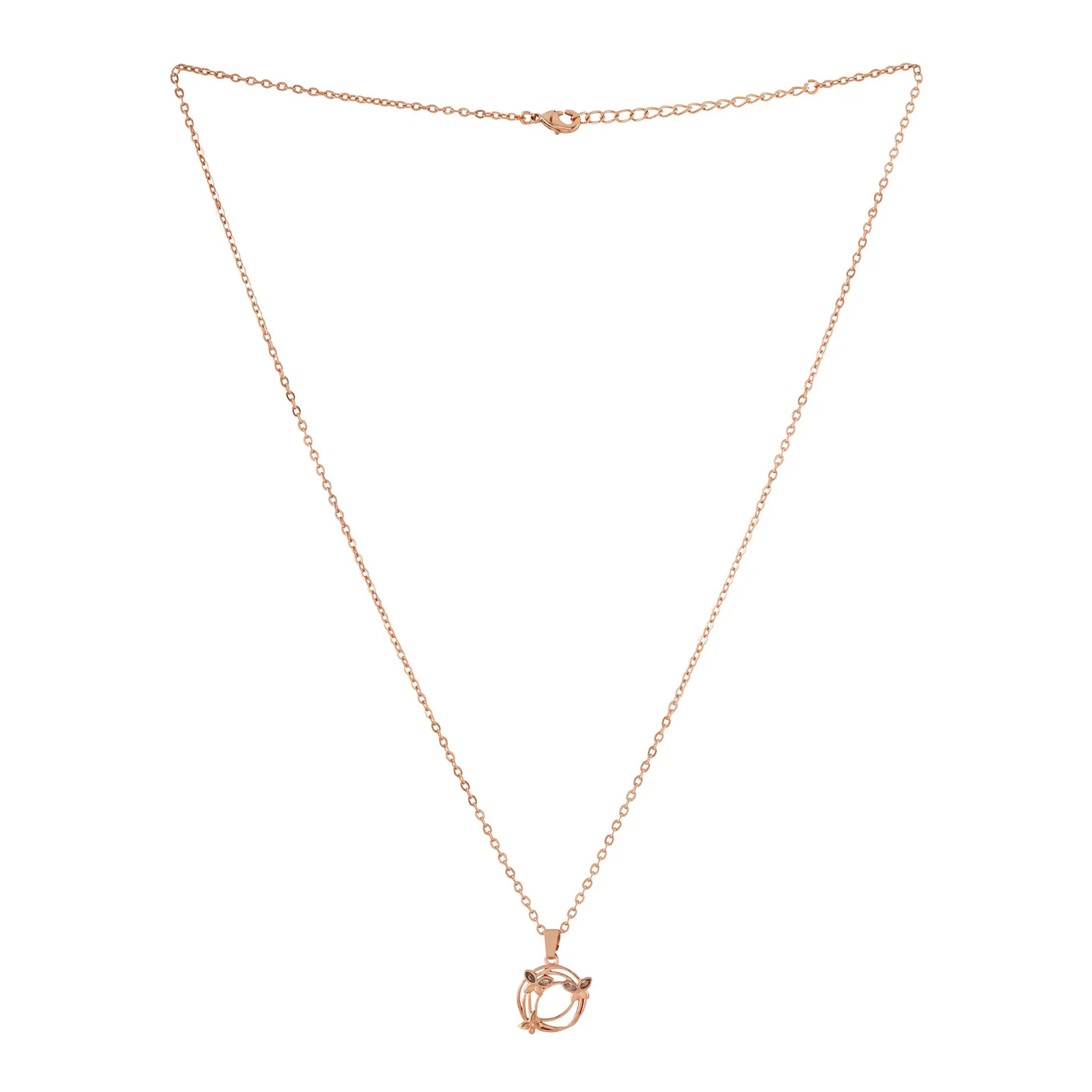 Yara Rosegold Pendant Chain